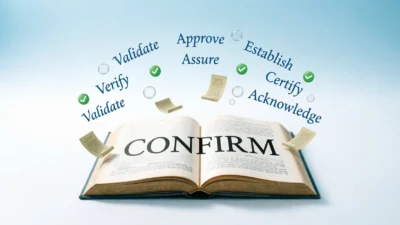 Confirm Synonym