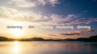 Synonym for Darkening