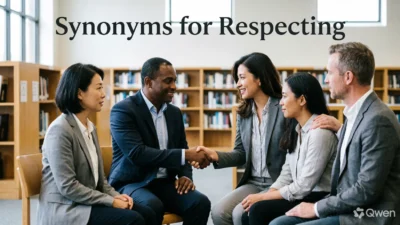 Synonyms for Respecting