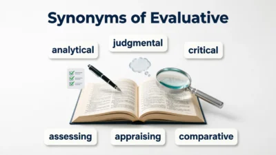 Synonyms of Evaluative