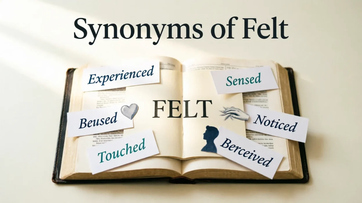 Synonyms of Felt