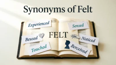 Synonyms of Felt