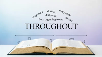 Throughout Synonym