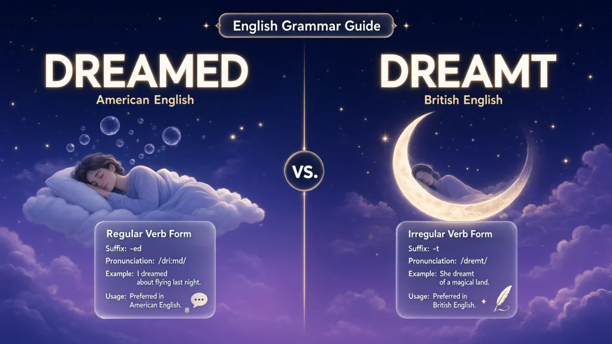 Dreamed vs Dreamt