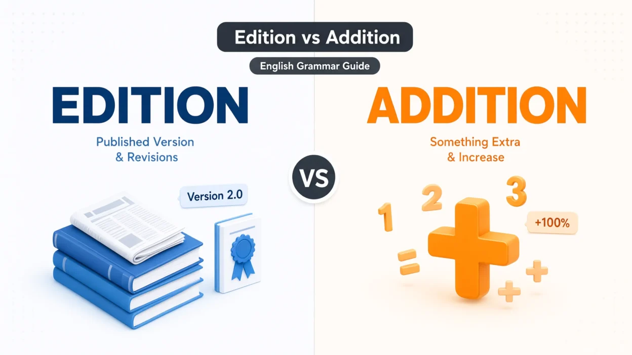 Edition vs Addition