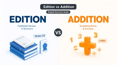 Edition vs Addition