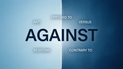 Synonyms for Against