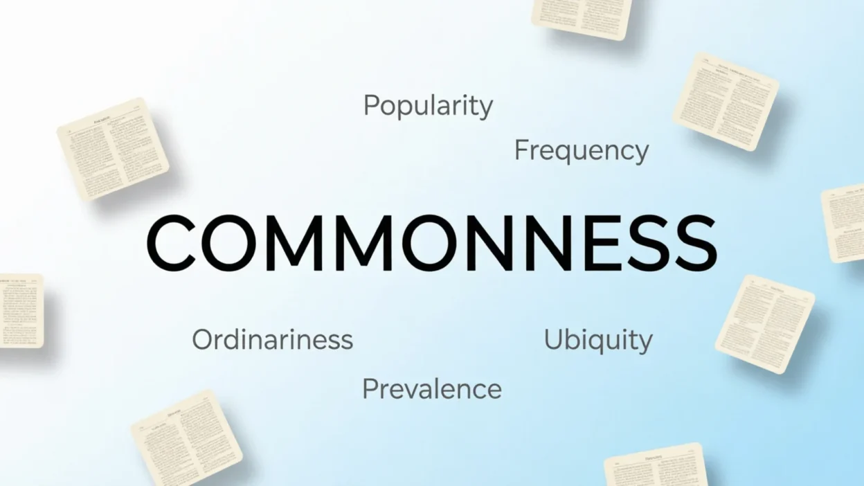 Synonyms for Commonness
