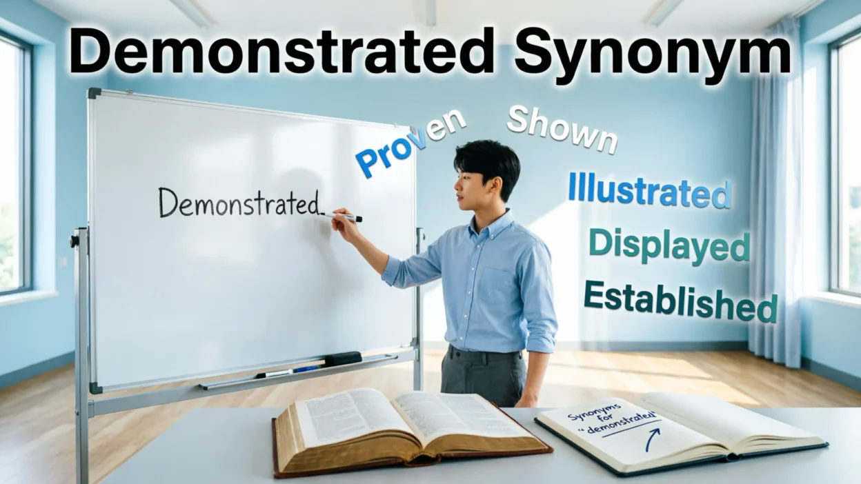 Synonyms for Demonstrated