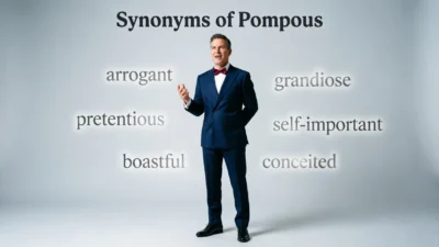 Synonyms of Pompous