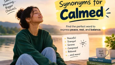 ynonyms for Calmed